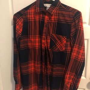 Girls flannel (red and blue)